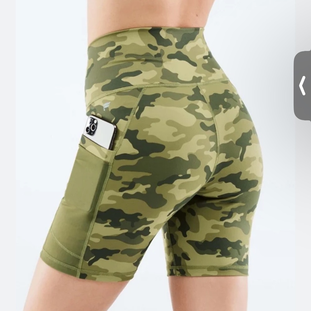 Fabletics Camo Biker Shorts